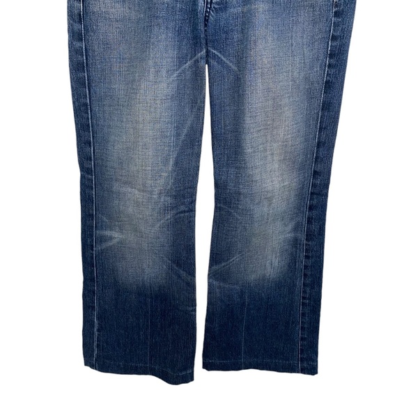 7 For All Mankind Dojo Jeans size 27 Dark Blue Denim Grommet Pockets - Picture 4 of 16